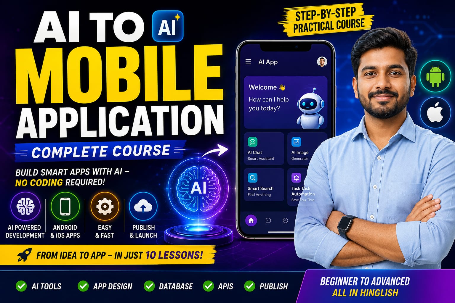 Build Mobile Apps with AI Without Coding | Free Demo Lesson